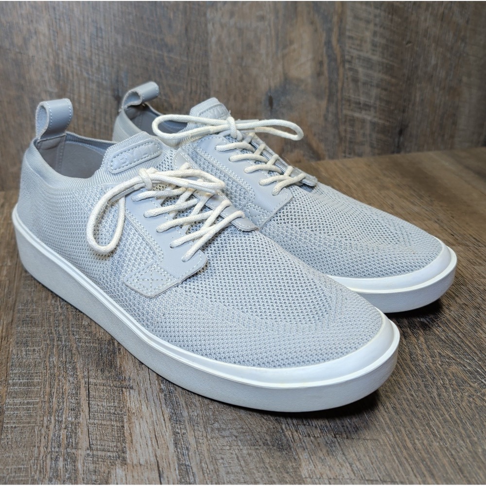 BYLT Premium Basics Grey Lido Knit Sneakers Men's Size 10 Low Top Lace Up